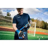 Uhlsport Målmandshandske Soft Pro - Blå/Orange/Hvid, størrelse 10½