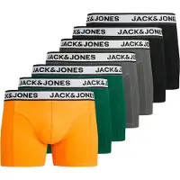 Jack & Jones Boksershorts 'JACNolan' grå / grøn / orange / sort
