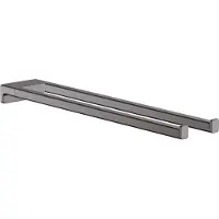 Hansgrohe -ToWel Holder Twin-Handle 3-tommer indehaver i b?rstet sort krom 41770340