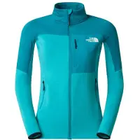 The North Face - Fleece dame - W Polartec Powergrid Stormgap Jacket Galactic Blue Deep Teal til Unisex - Størrelse XS - Blå