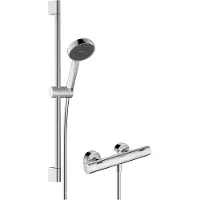 Hansgrohe Activera Select S 95 2jet EcoSmart med Ecostat Fine termostatarmatur og håndbrusesæt 65 cm