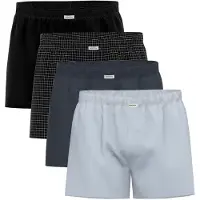 Seidensticker Boksershorts mørkeblå / lysegrå / sort
