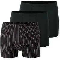 Schiesser Boksershorts '95/5 Essentials' rød / sort / hvid