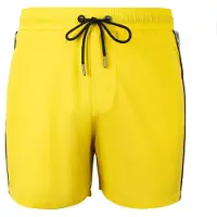 Yeaz Badeshorts 'Seatbeat' gul / sort / offwhite