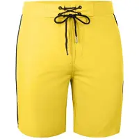 Yeaz Badeshorts 'Davey' citron / sort / hvid