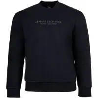 Armani Exchange A|X Armani Exchangetil mænd. XM001284AF20934UB101 Sweatshirt med rund hals i navy (S), Sort, Casual, Bomuld, Lange ærmer