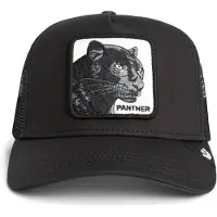 GOORIN BROS. Hætte 'Panther' sort / hvid