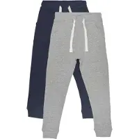 Minymo Sweatpants - 2-Pak - Navy/Grå - - 4 år (104) - Sweatpants