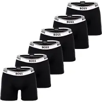 BOSS Boksershorts sort / hvid