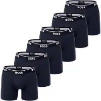 BOSS Boksershorts mørkeblå / hvid