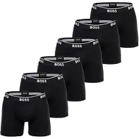 BOSS Boksershorts sort / hvid