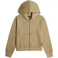 G-Star Washed Hoodie Zip Relaxed Sweater - Beige - Women