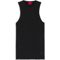 HUGO HUGOtil kvinder. 50539890 Sarepla T-shirt sort (XS), Casual, Bomuld, Uden ærmer/stropper