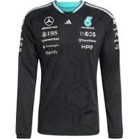 Adidas MERCEDES - AMG PETRONAS FORMULA 1 TEAM DRIVER AUTHENTIC LONGSLEEVE TRØJE, størrelse Large