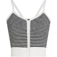 Karl Lagerfeld Sticktop sort / hvid