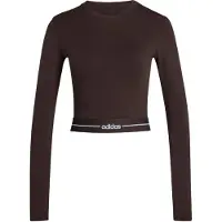 Adidas Funktionsbluse 'Hyperglam' brun / hvid
