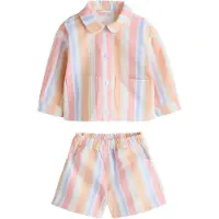 Next Sæt pastelblå / pastelgrøn / pastelorange / offwhite