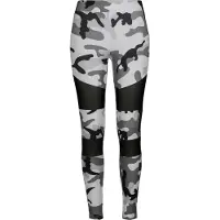 Urban Classics Leggings grå / sort / hvid