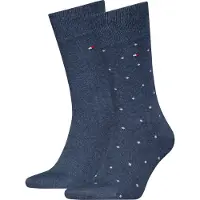 Tommy Hilfiger 2-pak sokker blå 003 Blå Mørkeblå måle