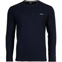 BOSS Ottoman pyjamas-T-shirt i bomuldsblanding med broderet logo