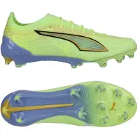 Puma Ultra 6 Ultimate FG Light Up - Grøn/Lyseblå/Lilla Kvinde - Græs (FG), størrelse 40½