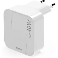 Hama Foldable 2x Qc Pd 40w Usb-c Vægoplader