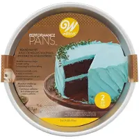Wilton Round Cake Pan Set 2 pc. DW Safe 9 " Aluminium