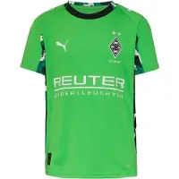 Puma Borussia Mönchengladbach 25/26 Away Jersey Youth, Clothing, Green/Warm White, 13-14Y