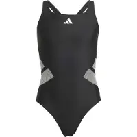 Adidas Sportsbademode grå / sort / hvid