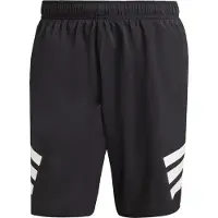 Adidas Boardshorts '3-Stripes 8-Inch' sort / hvid
