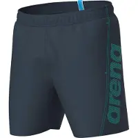 Arena Boardshorts 'Fundamentals Logo Boxer' mørkegrå / jade