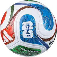 Adidas Fodbold Trionda Competition VM 2026 - Hvid/Blå/Rød/Grøn, størrelse Ball SZ. 5
