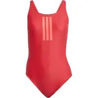 Adidas Sportsbadedragt '3-Stripes V-Back' rød / pastelrød