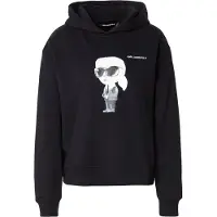 Karl Lagerfeld Sweatshirt 'IKON' beige / sort / hvid