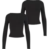 Urban Classics Ruffled Super Slim T-shirt Med Lange ærmer 2 Enheder