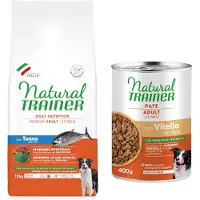 NATURAL TRAINER Adult Medium Tun & Ris & Spirulina - 12 kg