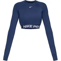 Nike Funktionsbluse 'Pro' navy / hvid