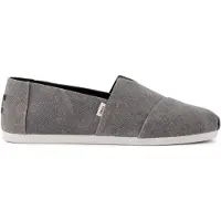 Toms Herresko Canvas Espadriller Sort Distressed
