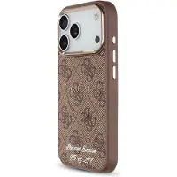 GUESS iPhone 17 Pro 4G Strap Limited Edition Cover - MagSafe-kompatibel - Brun