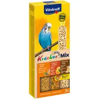 Vitakraft Kräcker Trio-Mix Parakit - Honning, Appelsin & Popcorn - 3 stk.