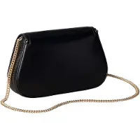 Calvin Klein Skuldertaske 'Monogram Plaque Chain Strap Curved' sort