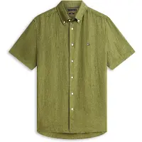 Tommy Hilfiger Mw0mw41531 Linen Kortærmet Skjorte