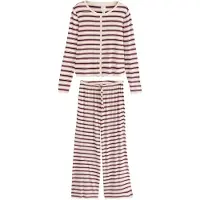 Next Pyjamas ecru / natblå / mørkerød