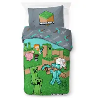 BrandMac Minecraft Animals & Mobs 140 X 200 Cm (1029637) Sengetøjssæt
