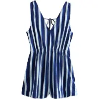 Next Jumpsuit blå / hvid