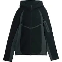 Nike Hættetrøje Tech Fleece Windrunner FZ - Sort/Grå, størrelse Medium