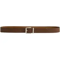 Gant Ganttil mænd. 9940157 Læderbælte med brunt logo (90 cm), Casual, Klassisk