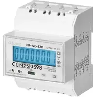 ORNO 3 Fazowy Trifazis elektros skaitiklis, 100A, RS-485 prievadas, MID, 4 moduliai, daugiatarifis DIN TH-35mm, paruoštas PV sistemoms