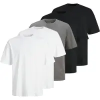 Jack & Jones Bluser & t-shirts 'JJHugo' mudderfarvet / sort / hvid