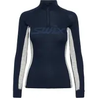 Swix RaceX Merino Half Zip, dame, navy